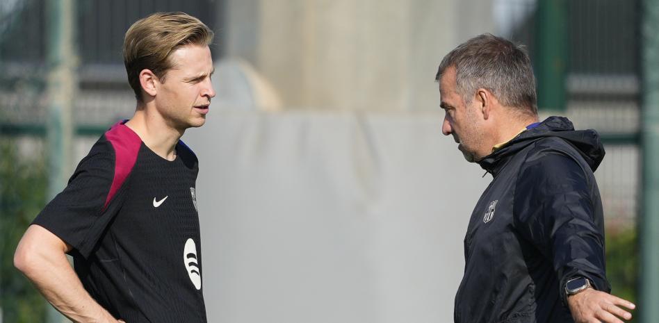 世体：德容今天仍单独训练，巴萨的目标是让他对纽卡时康复